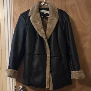Women's Black and Tan Jacket